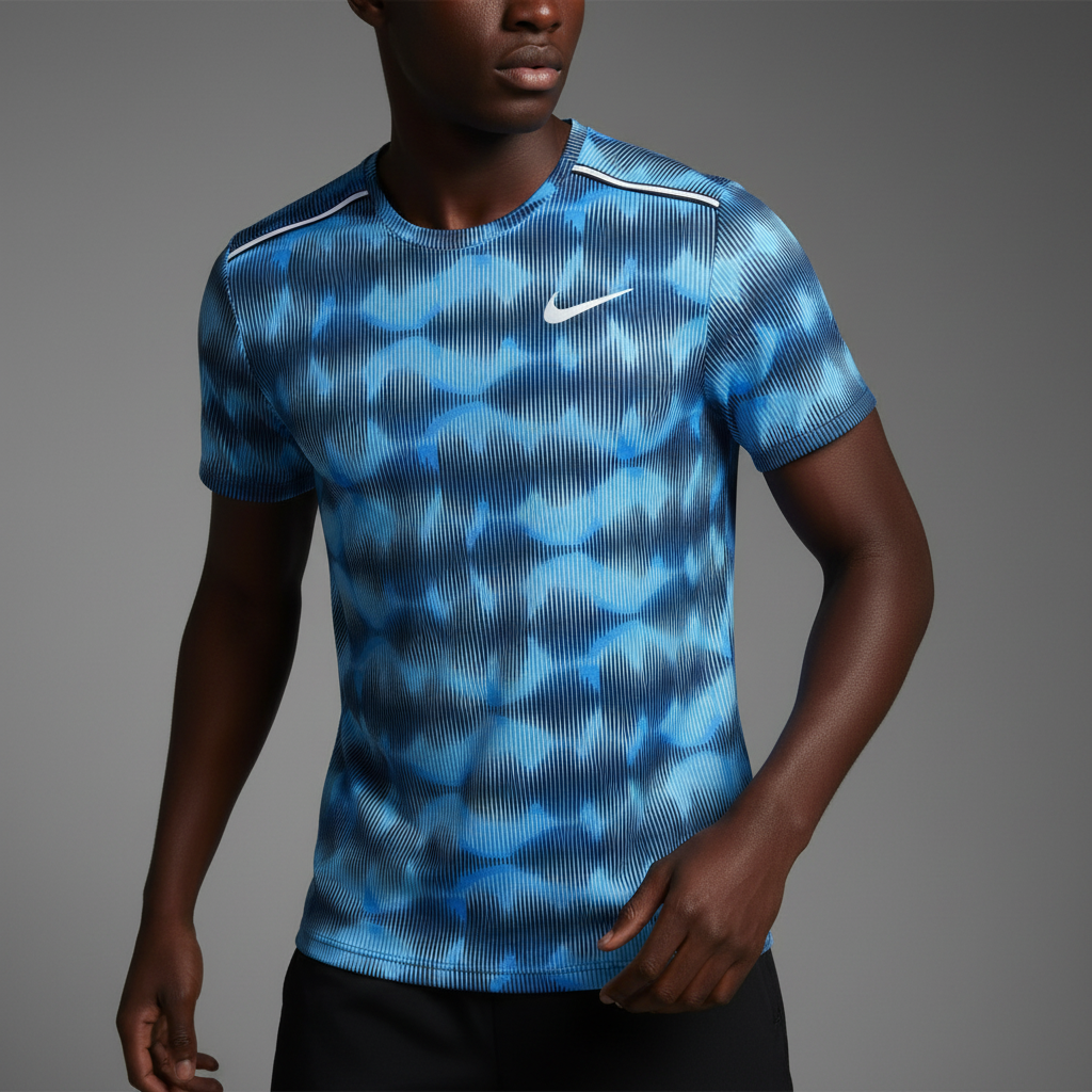 Nike Graphic Miler University Blue T-Shirt