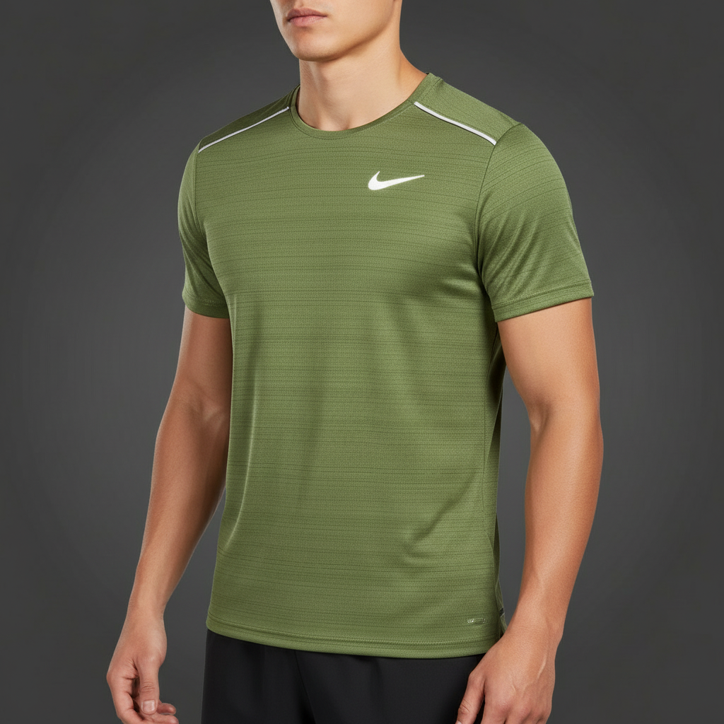 Nike Miler 1.0 Khaki T-Shirt