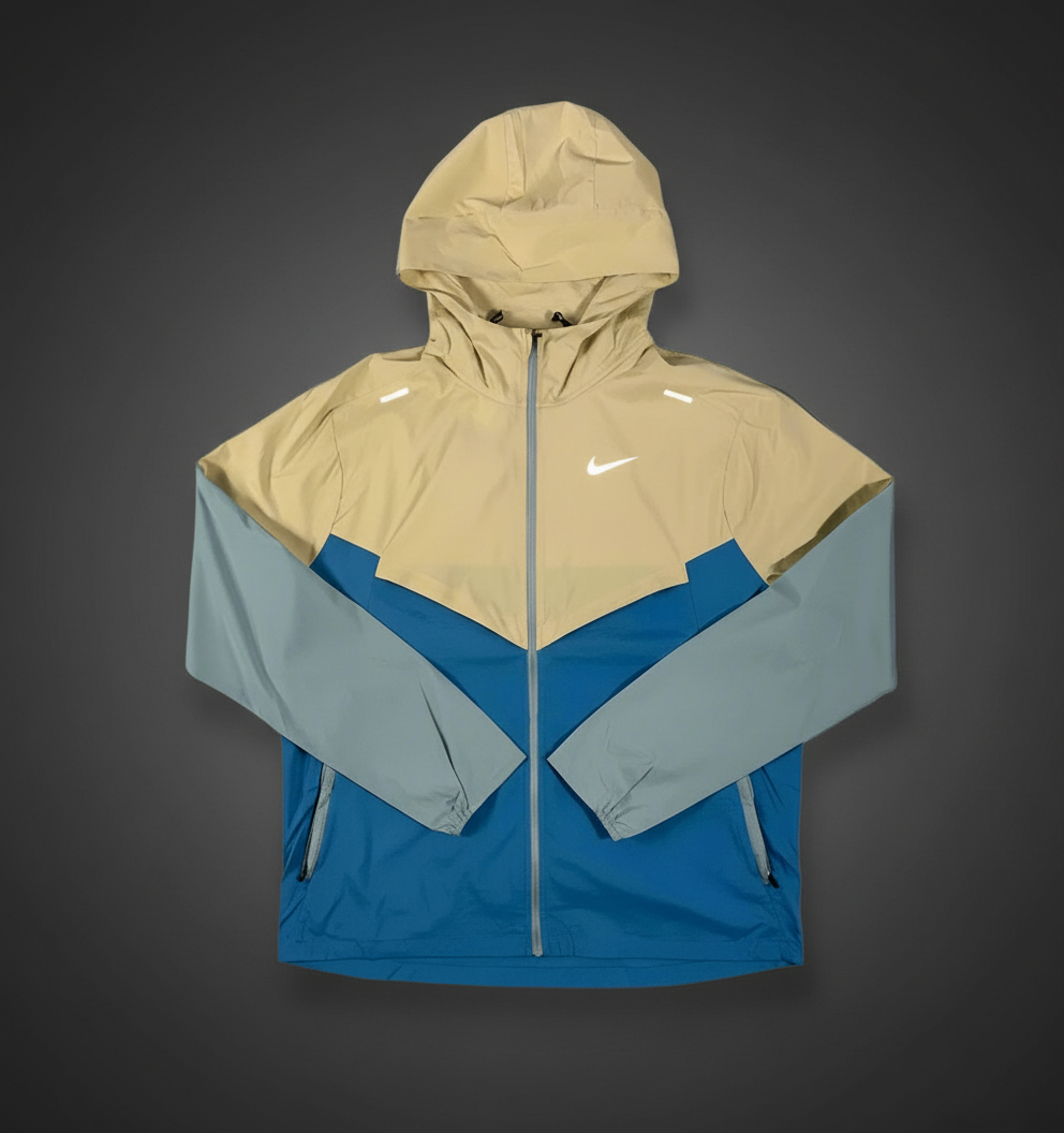 Nike Repel Windrunner Beige and Blue Jacket