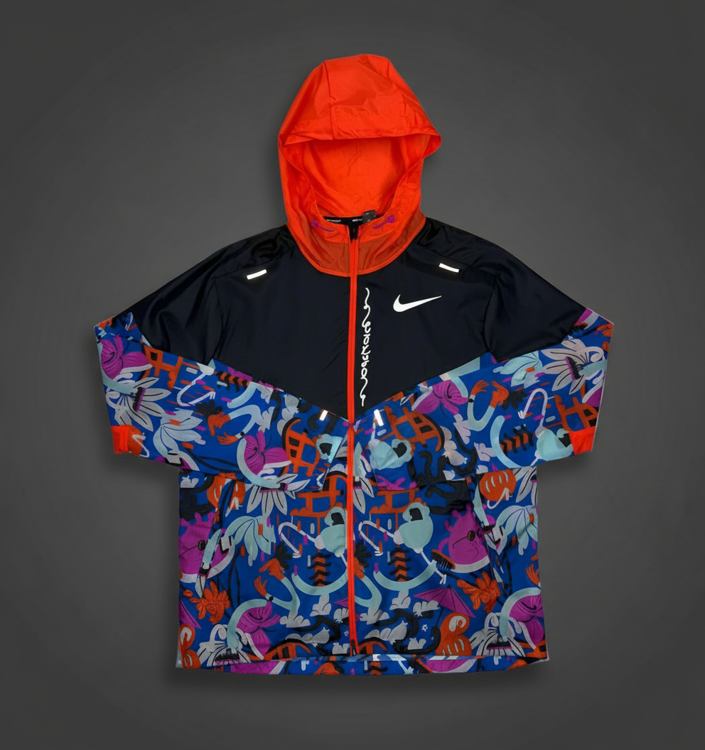 Nike Tokyo Windrunner Jacket w/ Black Flex Stride Shorts Set