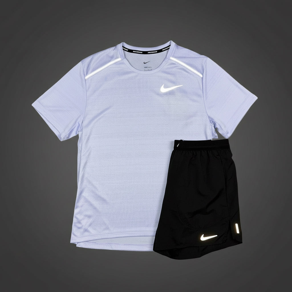 Nike Miler 1.0 Cobalt Bliss w/ Black Flex Stride Shorts Set