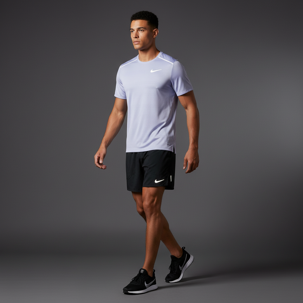 Nike Miler 1.0 Cobalt Bliss w/ Black Flex Stride Shorts Set