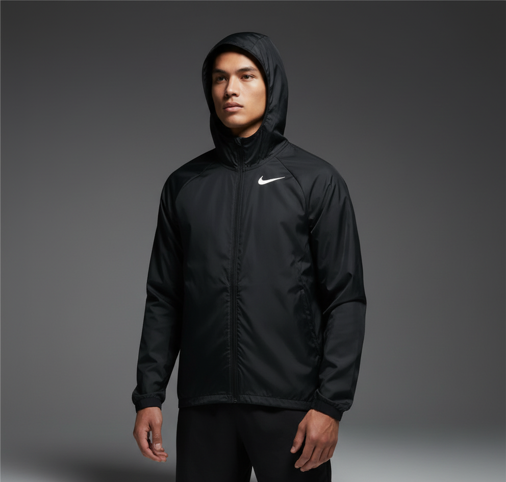 Nike Essential Windrunner Black Jacket