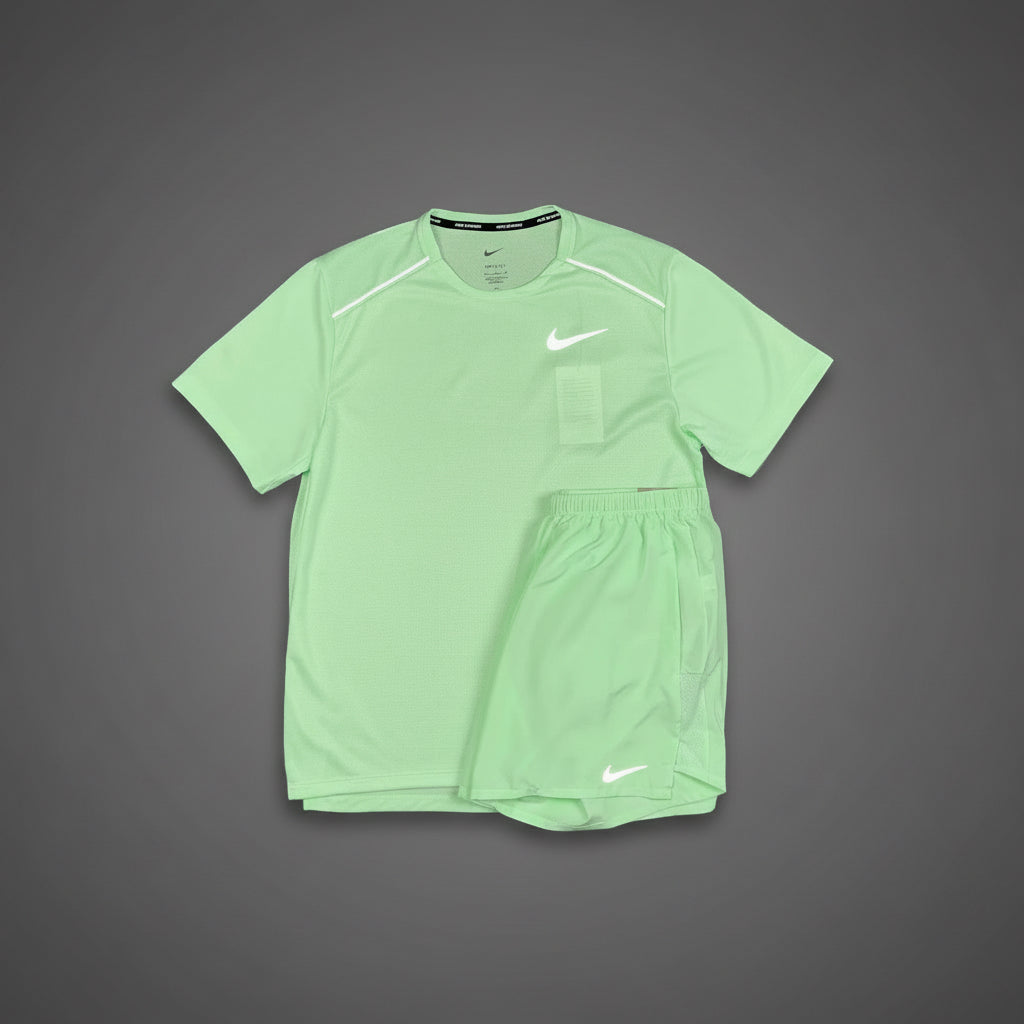 Nike Miler 1.0 Vapour Green w/ Vapour Green Challenger Shorts Set