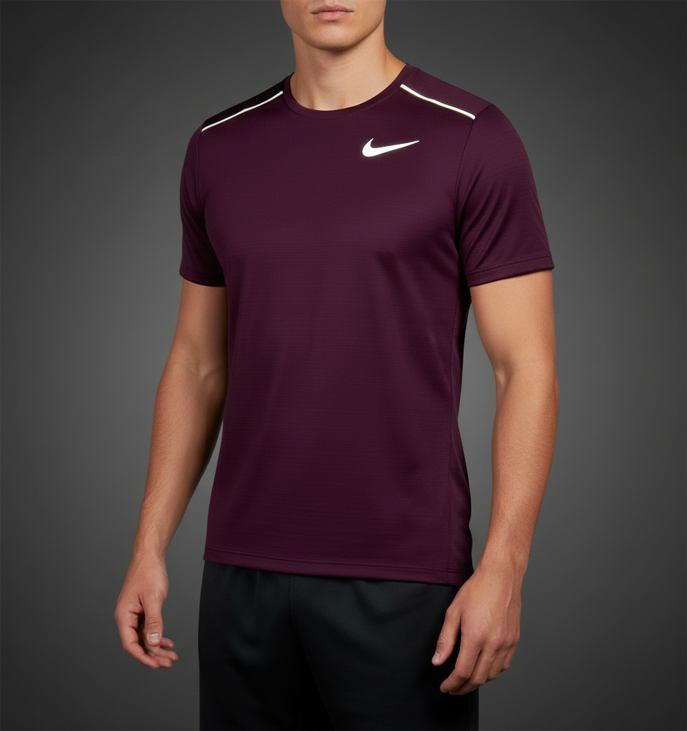Nike Miler 1.0 Maroon T-Shirt