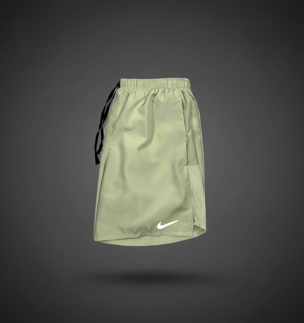 Nike Windrunner Olive Aura Jacket w/ Olive Aura Challenger Shorts Set