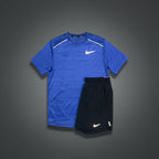 Nike Miler 1.0 Astronomy Blue w/ Black Flex Stride Shorts Set