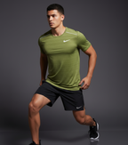 Nike Miler 1.0 Green w/ Black Flex Stride Shorts Set