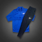 Nike Dri-Fit Blue Pacer 1/4 Zip w/ Black Phenom Bottoms Set