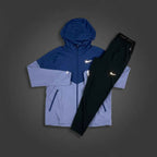 Nike Windrunner Indigo UV Jacket w/ Black Phenom Bottoms Set