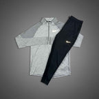 Nike Therma Grey 1/4 Zip w/ Black Phenom Bottoms Set