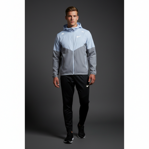 Nike Windrunner Cobalt Bliss Jacket w/ Black Phenom Bottoms set