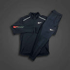 Nike NK Element Black 1/4 Zip w/ Black Phenom Bottoms Set