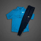 Nike Therma Aqua Blue 1/4 Zip w/ Black Phenom Bottoms Set