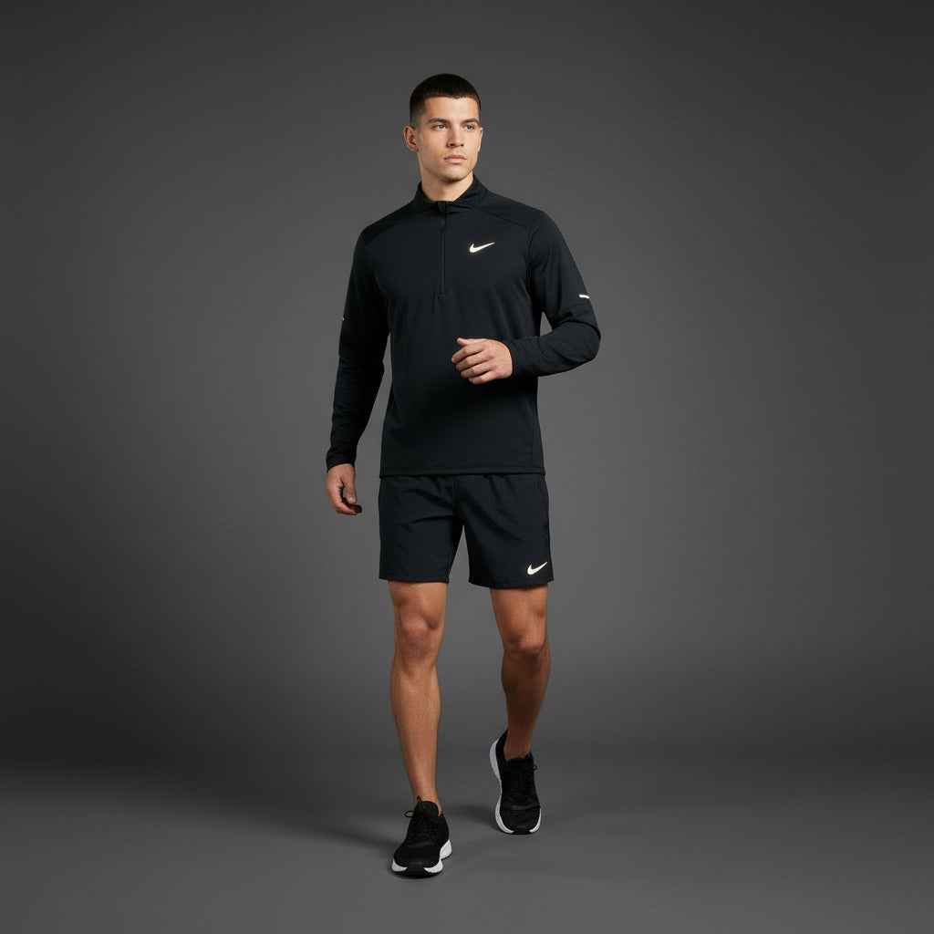 Nike Element 1/4 Zip Black Set