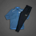 Nike Element Obsidian 1/4 Zip w/ Black Phenom Bottoms Set
