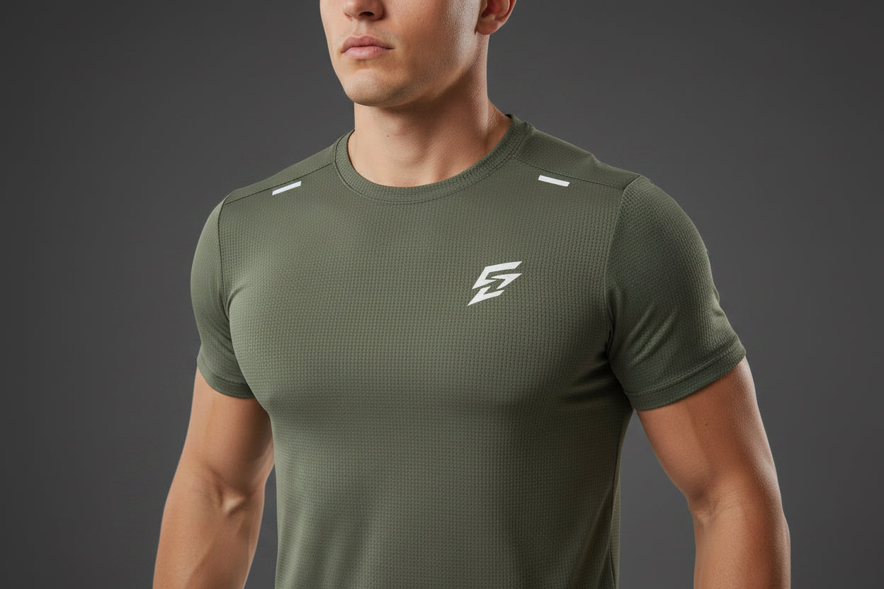 Olive Grey ELEV8 T-Shirt